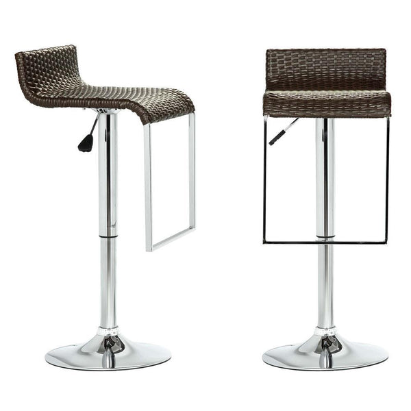 Modway LEM Wicker Bar Stool - Espresso | Bar Stools | Modishstore