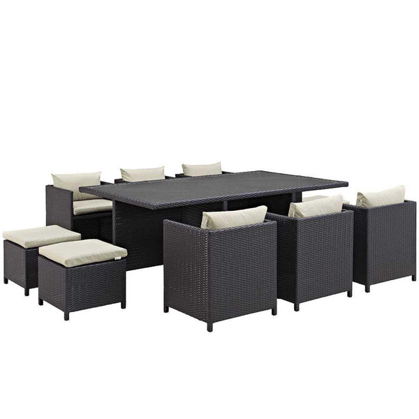 Modway Reversal 11 Piece Outdoor Patio Dining Set | Outdoor Dining Set | Modishstore-3