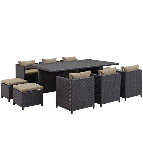 Modway Reversal 11 Piece Outdoor Patio Dining Set | Outdoor Dining Set | Modishstore-7