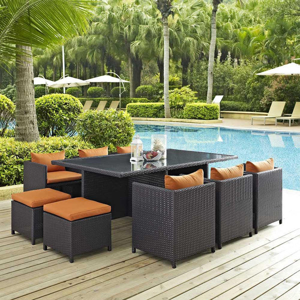 Modway Reversal 11 Piece Outdoor Patio Dining Set | Outdoor Dining Set | Modishstore-14