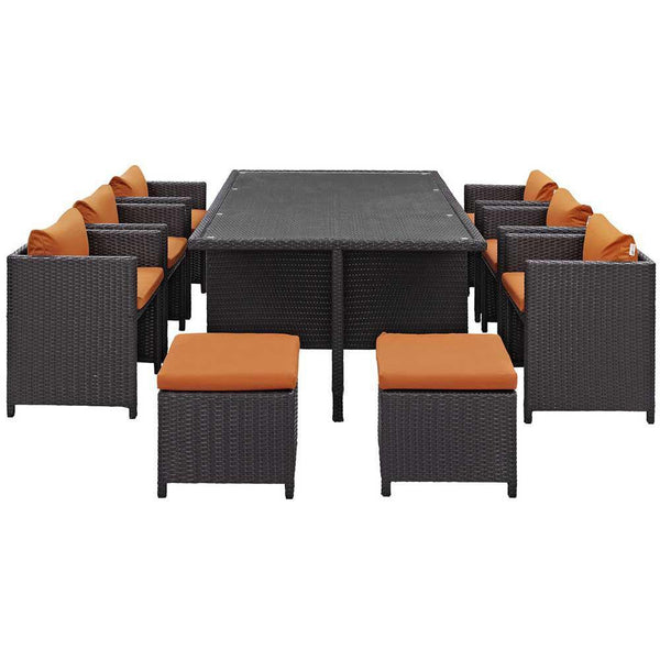 Modway Reversal 11 Piece Outdoor Patio Dining Set | Outdoor Dining Set | Modishstore-15