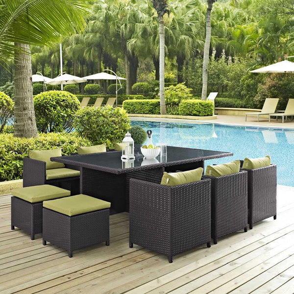 Modway Reversal 11 Piece Outdoor Patio Dining Set | Outdoor Dining Set | Modishstore-20