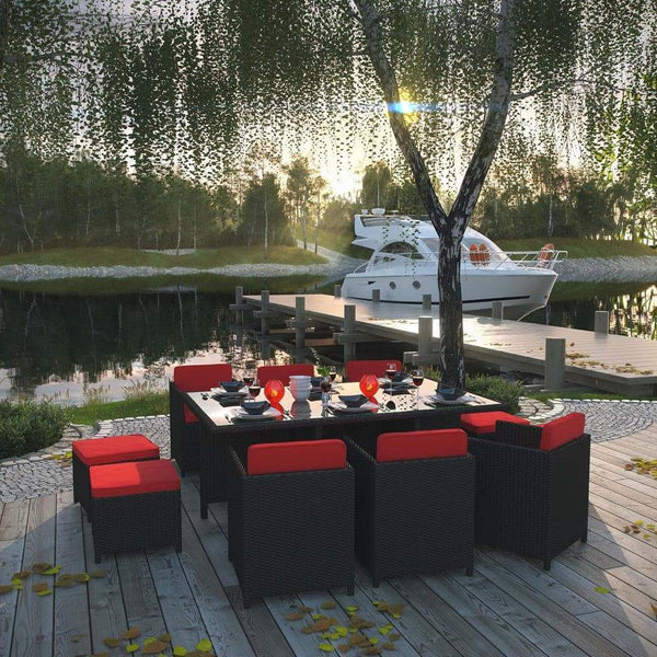 Modway Reversal 11 Piece Outdoor Patio Dining Set | Outdoor Dining Set | Modishstore-21