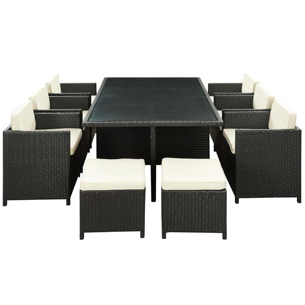 Modway Reversal 11 Piece Outdoor Patio Dining Set | Outdoor Dining Set | Modishstore-5