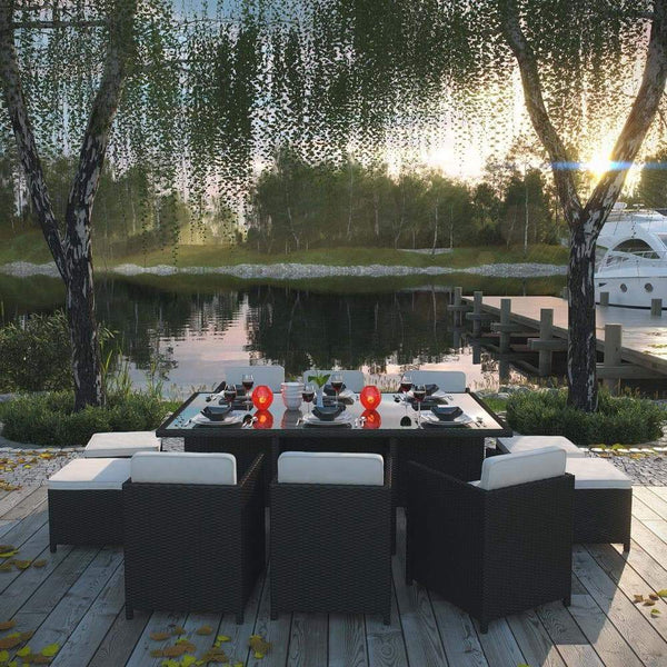 Modway Reversal 11 Piece Outdoor Patio Dining Set | Outdoor Dining Set | Modishstore-4
