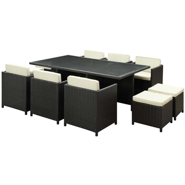 Modway Reversal 11 Piece Outdoor Patio Dining Set | Outdoor Dining Set | Modishstore-6