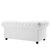 Modway Chesterfield Leather Loveseat - White | Loveseats | Modishstore-3