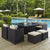 Modway Inverse 9 Piece Outdoor Patio Dining Set | Outdoor Dining Set | Modishstore-2