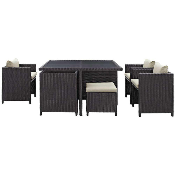 Modway Inverse 9 Piece Outdoor Patio Dining Set | Outdoor Dining Set | Modishstore-5