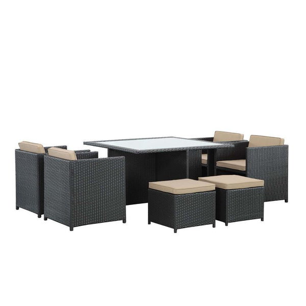 Modway Inverse 9 Piece Outdoor Patio Dining Set | Outdoor Dining Set | Modishstore-7