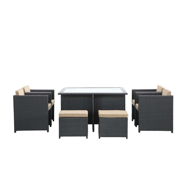 Modway Inverse 9 Piece Outdoor Patio Dining Set | Outdoor Dining Set | Modishstore-8