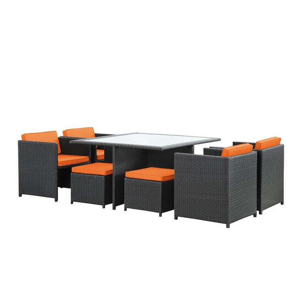 Modway Inverse 9 Piece Outdoor Patio Dining Set | Outdoor Dining Set | Modishstore-15