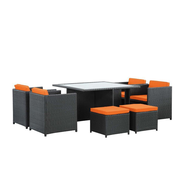 Modway Inverse 9 Piece Outdoor Patio Dining Set | Outdoor Dining Set | Modishstore-13