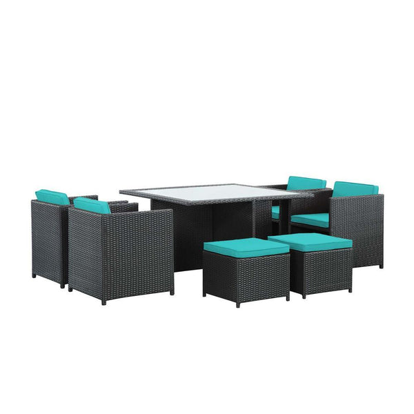 Modway Inverse 9 Piece Outdoor Patio Dining Set | Outdoor Dining Set | Modishstore-23