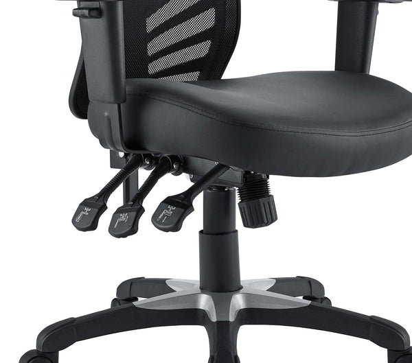 Modway Articulate Vinyl Office Chair - Black | Office Chairs | Modishstore-5