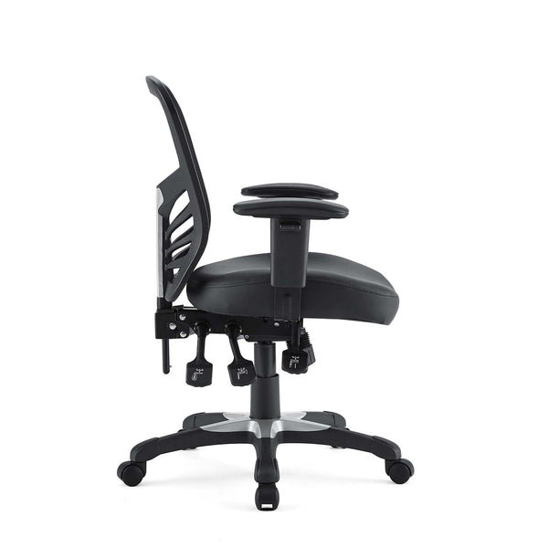 Modway Articulate Vinyl Office Chair - Black | Office Chairs | Modishstore-7