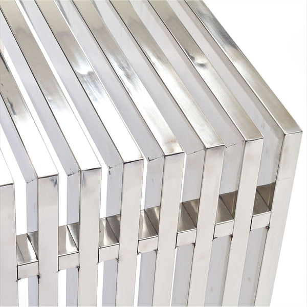 Modway Gridiron Console Table - Silver | Console Tables | Modishstore-4