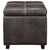 Modway Treasure Upholstered Vinyl Ottoman - Espresso | Ottomans | Modishstore-3