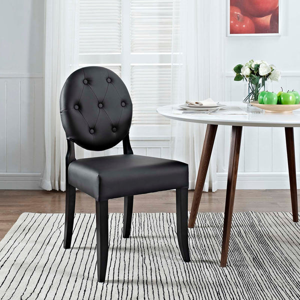 Modway Button Dining Vinyl Side Chair