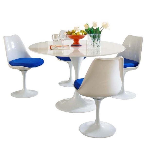Modway Lippa 5 Piece Fiberglass Dining Set | Dining Sets | Modishstore-2