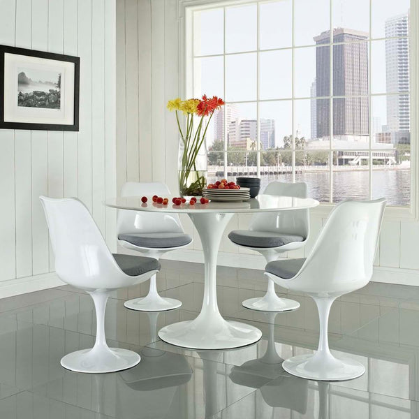 Modway Lippa 5 Piece Fiberglass Dining Set | Dining Sets | Modishstore-10