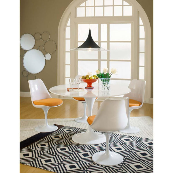 Modway Lippa 5 Piece Fiberglass Dining Set | Dining Sets | Modishstore-15