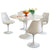 Modway Lippa 5 Piece Fiberglass Dining Set | Dining Sets | Modishstore-5