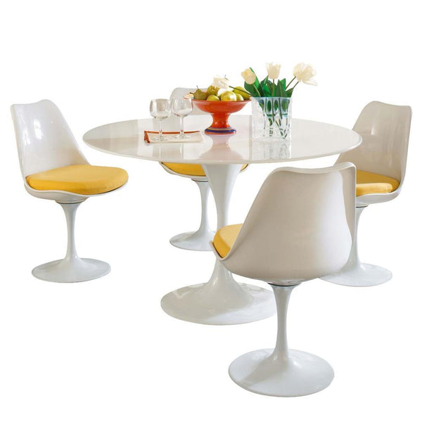 Modway Lippa 5 Piece Fiberglass Dining Set | Dining Sets | Modishstore-6
