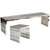Modway Gridiron Benches Set of 2 - Silver | Stools & Benches | Modishstore-3