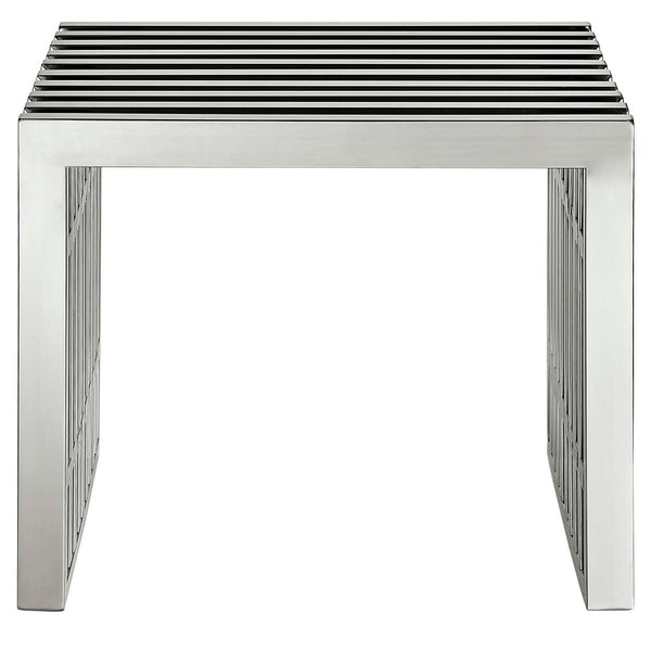 Modway Gridiron Benches Set of 2 - Silver | Stools & Benches | Modishstore-2