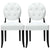 Modway Button Dining Chairs Set of 2 - White