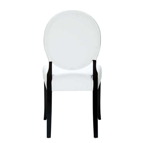Modway Button Dining Chairs Set of 2 - White