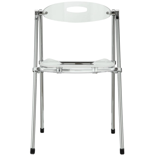 Modway Telescope Set of 2 Dining Chairs - Clear