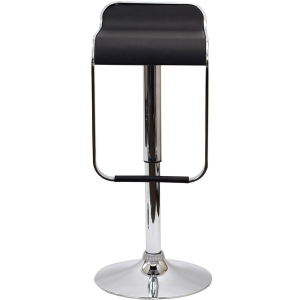 Modway LEM Bar Stool Vinyl Set of 2 - Black | Bar Stools | Modishstore-4