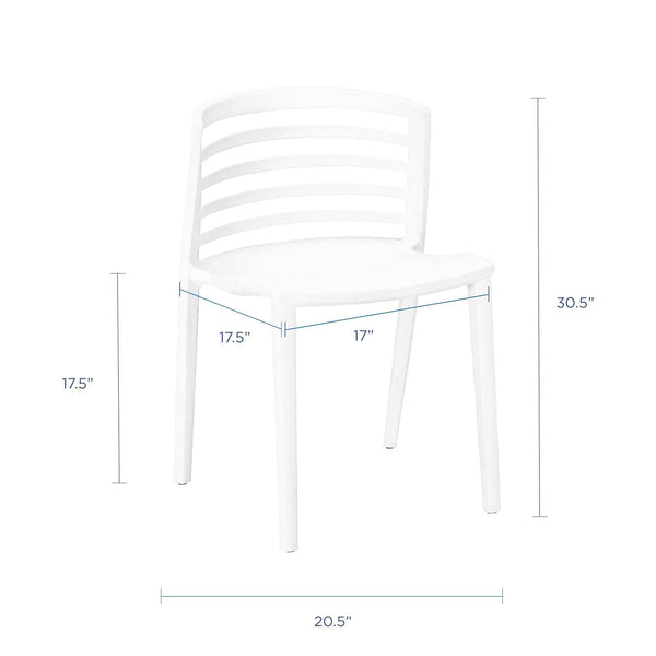 Modway Curvy Dining Chairs - Set of 2