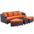Modway Monterey Outdoor Patio Sofa Set | Outdoor Sofas, Loveseats & Sectionals | Modishstore-13