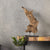 Moe's Home Collection Teak Wood Sculpture On Black Marble Stand Medium | Modishstore | Stands-2