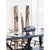 Moe's Home Collection Hand Carved Teak Wood Panels On Black Marble Stand | Modishstore | Sculptures-2