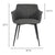 Moe's Home Collection Ronda Arm Chair - Set Of 2 | Modishstore | Armchairs-6