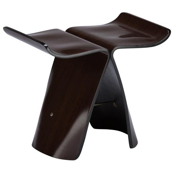 EdgeMod Wing Plywood Stool In Wenge