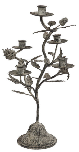 A&B Home Pinecone Taper Holder - Set Of 2