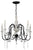 A&B Home Metal & Crystal 5 Light Crystal Chandelier