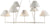 A&B Home Metal White 7 Light Chandelier