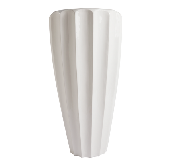 Pia Scalloped Planter-Gold Leaf Design Group | Planters, Troughs & Cachepots | Modishstore