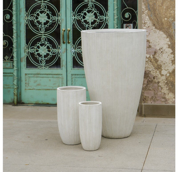 Linea Fiber Clay Xlg Planter-Gold Leaf Design Group | Planters, Troughs & Cachepots | Modishstore