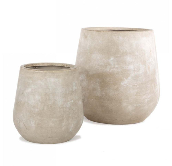 Gold Leaf Design Group Planters, Urbano Bell Fiber Clay - Set Of 2 | Planters, Troughs & Cachepots | Modishstore-3