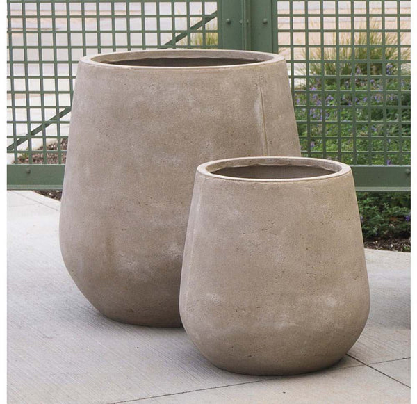 Gold Leaf Design Group Planters, Urbano Bell Fiber Clay - Set Of 2 | Planters, Troughs & Cachepots | Modishstore