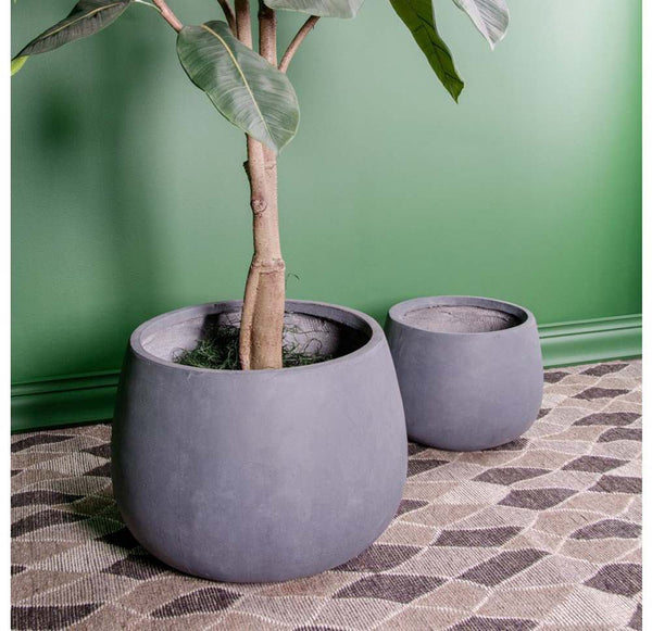 Gold Leaf Design Group Puddle Planter - Set Of 2 | Outdoor Planters, Troughs & Cachepots | Modishstore-2