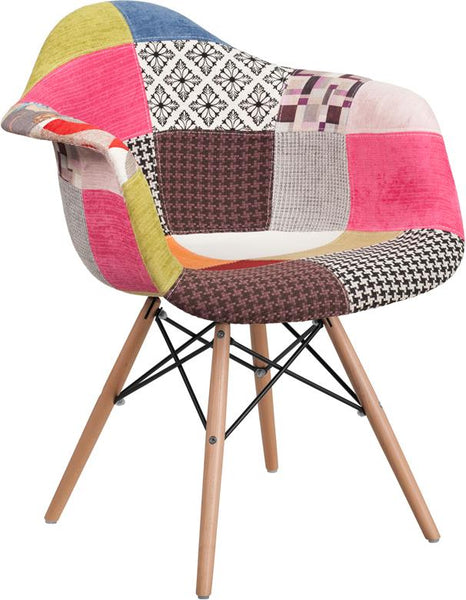 Flash Furniture Alonza Series Fabric Chair with Wood Base | Accent Chairs | Modishstore