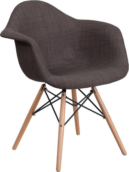 Flash Furniture Alonza Series Fabric Chair with Wood Base | Accent Chairs | Modishstore-3